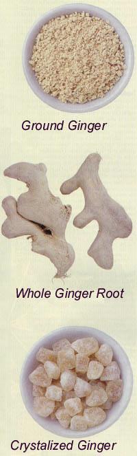 Ground, Whole, and Crystallized Gingers